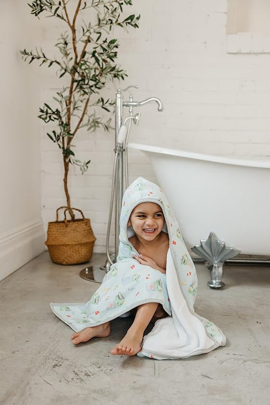 Copper Pearl Hooded Bath Towels Premium Knit/Terry Cloth Toddler Towels with Hood, Pockets, and Cool Designs - Great to Gift and Make Bath Time Fun - Big Kids Hooded Towel, Oscar The Grouch