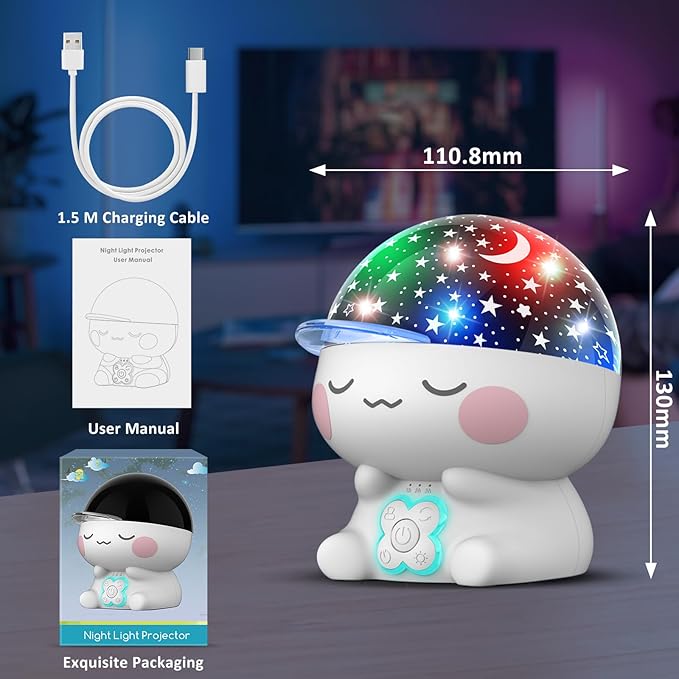 Star Night Light Projector for Kids,Star Projection Kids Toys for 1-12 Year Old Girls Boys,Gifts for Baby Kids Toddler Teens,Christmas Holiday Birthday Party Decorations for Girls Room Bedroom