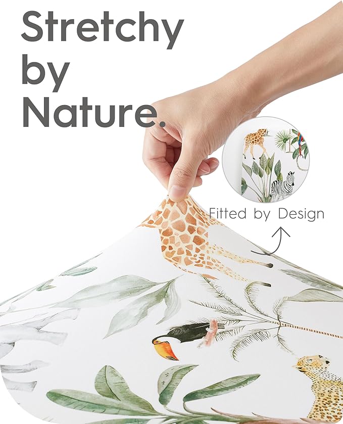 Premium Soft Crib Sheets for Boys, Ultra Breathable Crib Fitted Sheet, Super Stretchy Baby Bed Sheets 28''x52''x9'' Extra Deep Pocket