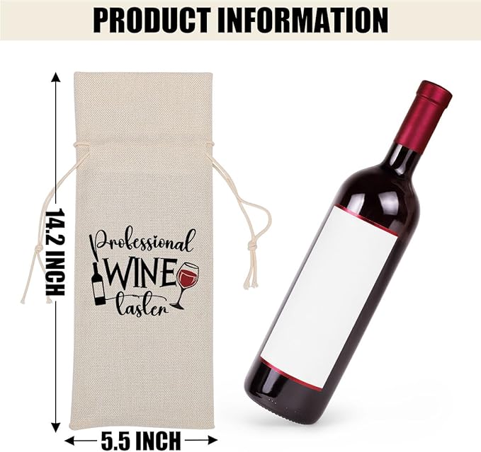 Funny Wine Quotes Wine Bag Wine Tasting Party Supplies for Wine Lovers Women Men Bride Groom Abuela Christmas Birthday Wedding Bachelorrette Party Wine Bags
