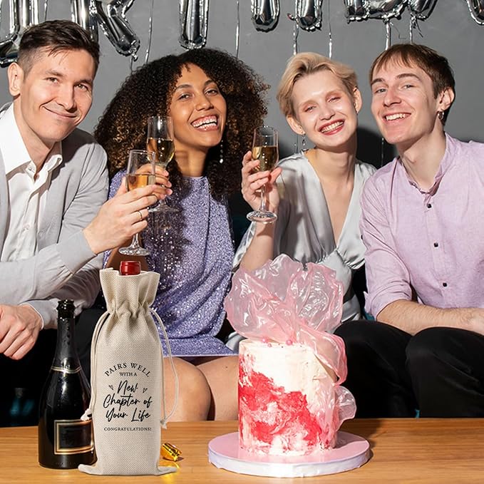 New Beginning New Business Owner Gifts for Women Farewell Gifts for Coworkers Going Away Gifts for Coworkers Women Moving Away Gifts for Friends coworker Leaving Gifts for Women New Chapter Wine Bag