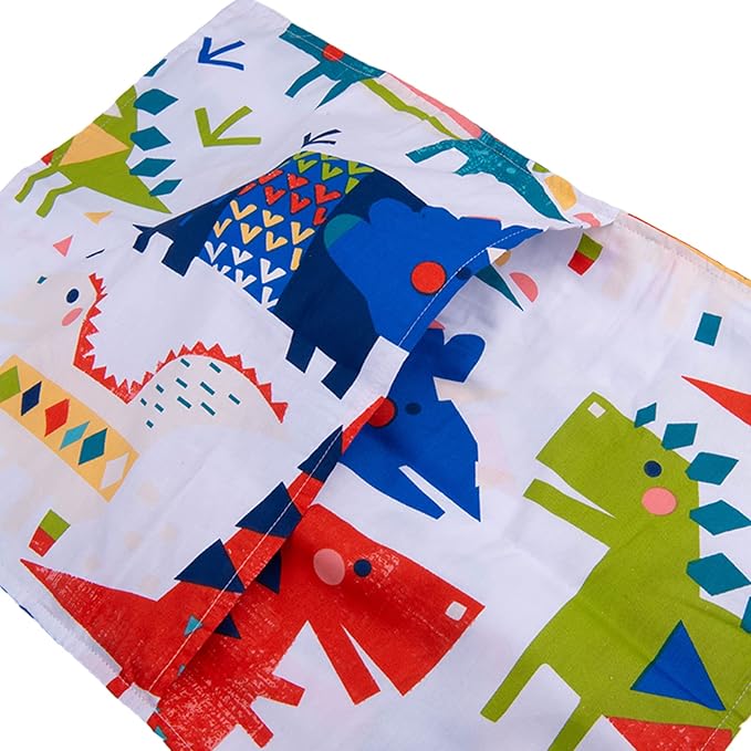 ALVABABY Toddler Pillowcases Fits 13 x 18 or 12x 16 Kids Pillow Cover Cotton Baby 2pcs Envelope Kids Pillowcases for Boys Girls Sleeping and Travel 2TPW27