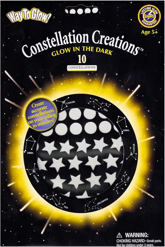 Glow in The Dark Constellation Stickers Bundle for Kids - Set of 150 Pieces Glow in The Dark Star Stickers for Nurseries & More | Room Decoration for Kids