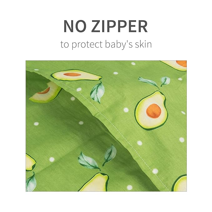 ALVABABY Cotton Toddler Pillowcases Fits 13 x 18,12 x 16 Kids Sleep Pillow 2 Pack Children Pillow Cover Envelope Kids Pillow Covers for Boys Girls Cactus Avocados 2TPW11