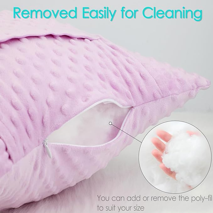 Heart Surgery Pillow Cough Recovery Pillows with 2 Pockets for Open Heart Surgery Bypass Mastectomy Breast Cancer Lumpectomy Chemo Port Pacemaker Broken Ribs Must Have Gifts Minky Dot Lavender