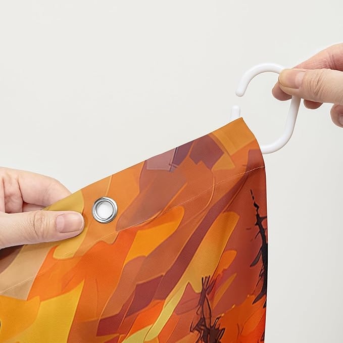 AILONEN Beautiful Butterfly Shower Curtain,Blue Butterfly with Sunflower Bath Curtain for Bathroom for Boys,Girls,Natural Plants Waterproof Fabric Shower Curtain Set with Hooks,36" W*72" H