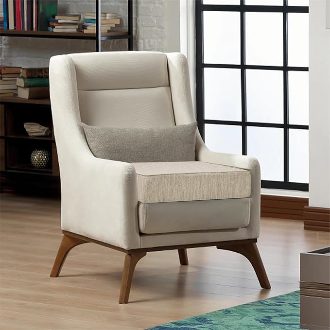 baibu 18"x 18"x 4" Dual-Layer Gel Memory Foam Chair Seat Cushion for Recliners, Couches, Armchairs, Extra Large Non-Slip Chair Cushions for Seniors, Washable, Beige