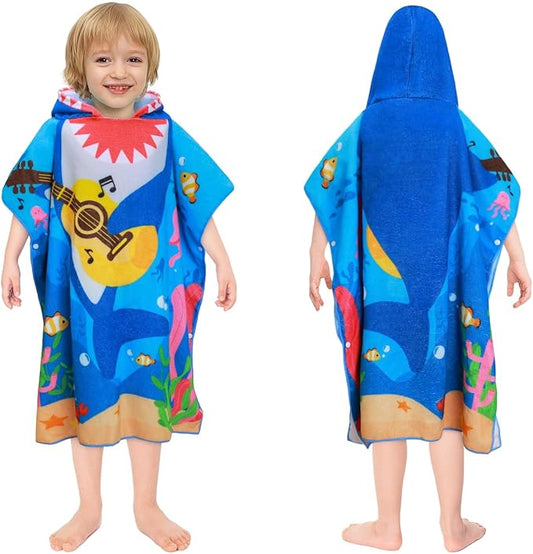 Kids Beach Towels Baby Towels with Hood Toddler Pool Towel Large Bath Towels for Boys and Girls for Travel Shower Swimming