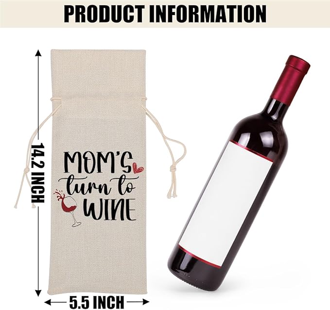 Funny Wine Quotes Wine Bag Wine Tasting Party Supplies for Wine Lovers Women Men Bride Groom Female Christmas Birthday Wedding Bachelorrette Party Wine Bags