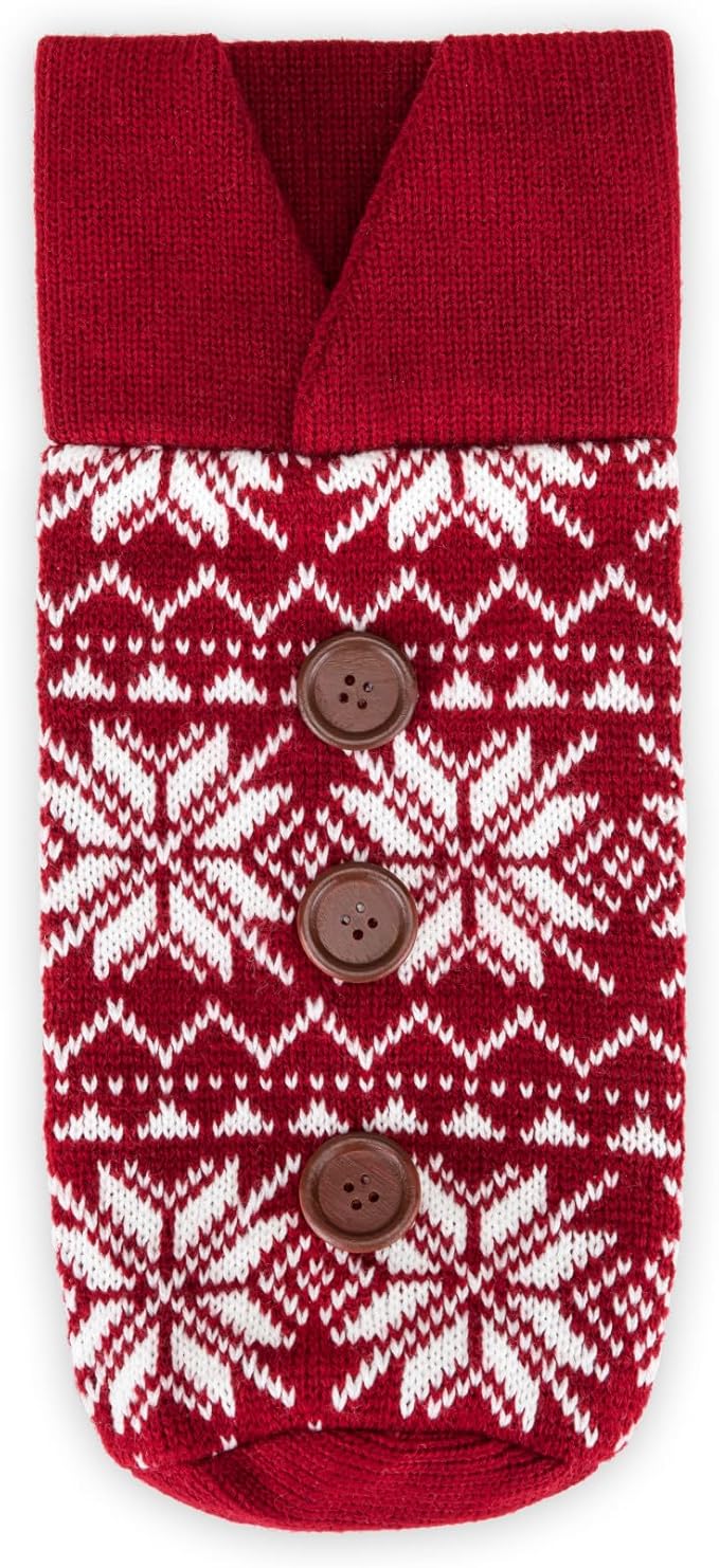 Rustic Holiday Wool Wine Sweater by Twine