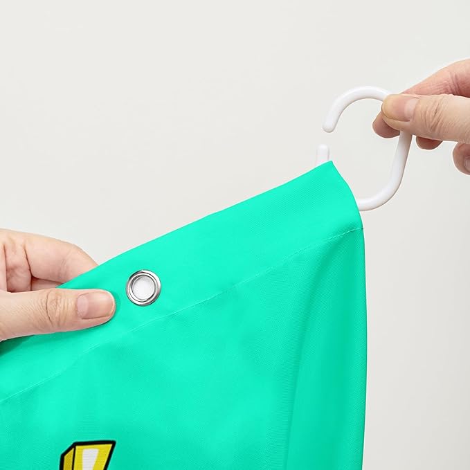 AILONEN Skate Skull Shower Curtain for Bathroom,Green Hip Hop Sport Skull Art Bathroom Curtain for Kids Girls Teen,Bath Curtain 60" W*72" H Polyester Waterproof Bathroom Curtain with 12 Hooks