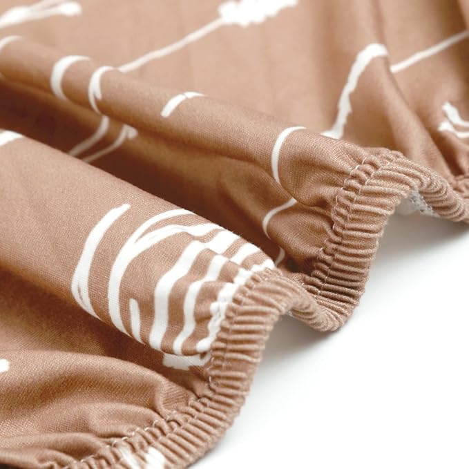 GRSSDER Stretch Ultra Soft Jersey Knit Fitted Crib Sheets Set 2 Pack，Fit All Standard Crib Mattress Pads Safe and Snug, Stylish Pattren of Jungle Animals