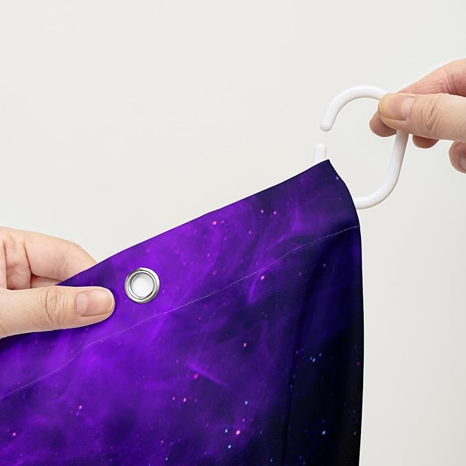 AILONEN Magic Mushroom Shower Curtain,Blue Butterfly Waterproof Fabric Bath Curtain for Kids Girl,Boho Style Shower Curtain Set for Bathroom,Natural Fungal Shower Curtain with Hooks 72" W*78" H