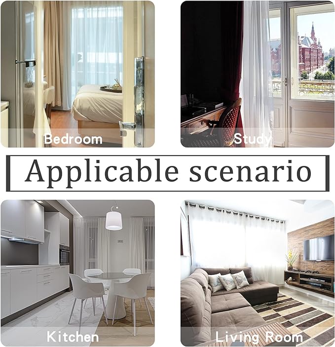 White Sheer Voile Curtains Translucent Solid Color Window Treatment 45 Inches Long Panels Rod Pocket White Sheers for Bedroom Living Room 2 Panels 52x45