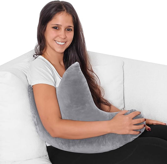 Rotator Cuff Pillow – Soft and Comfortable Shoulder Pillow for Shoulder Surgery – Ergonomic Uniquely Shaped Shoulder Pain Relief Support – Double Zipper Cover – Machine Washable