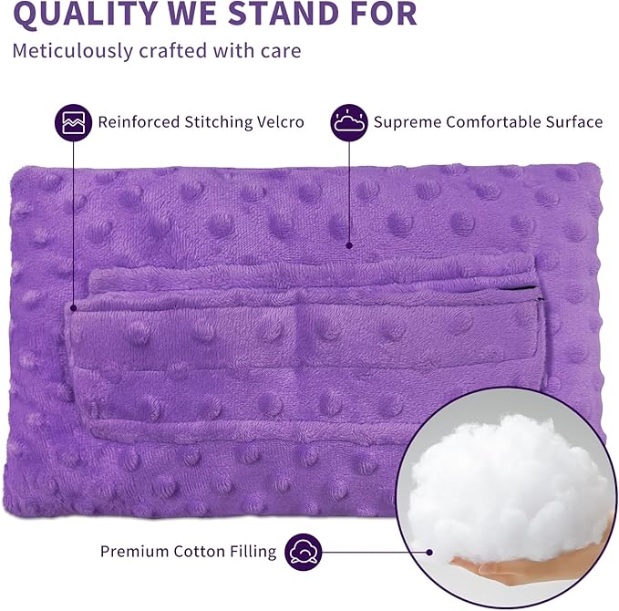 Seatbelt Pillows for Mastectomy Post-Surgery,After Chemo Heart Post Breast Cancer Surgery C-Section Hysterectomy Support Cushion Pad Patient Care Comfort Recovery Pillow for Car Seat Belt(Lavender)