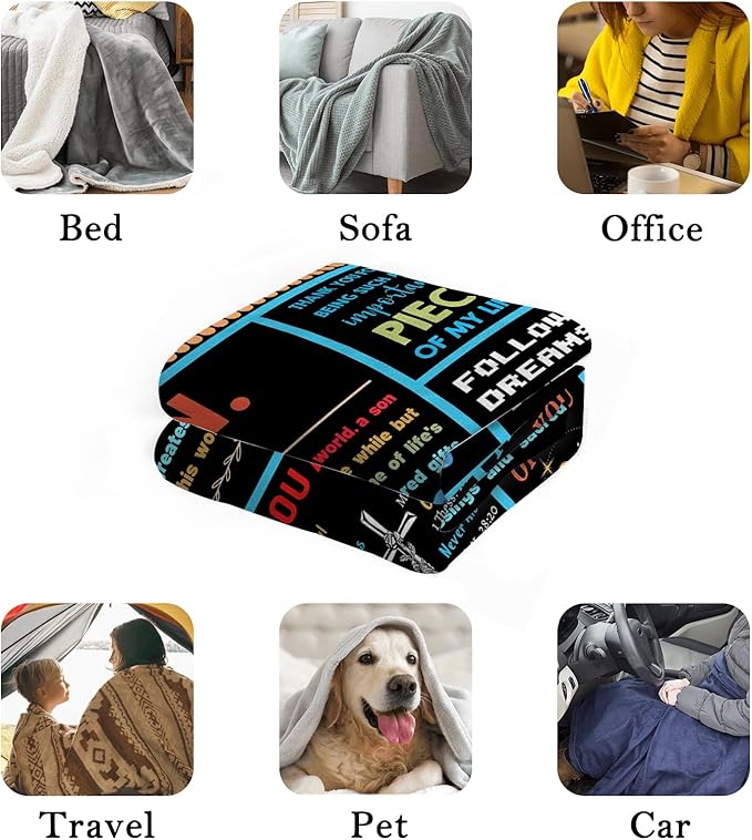 Gamer Gifts for Teenage Boys, 40x50 Inch Gamer Blanket Video Game Gifts Gaming Blanket for Son Cozy Throw Blanket Gamer Room Decor Gamer Gifts for Boys 8-12 Son Blanket from Dad Mom