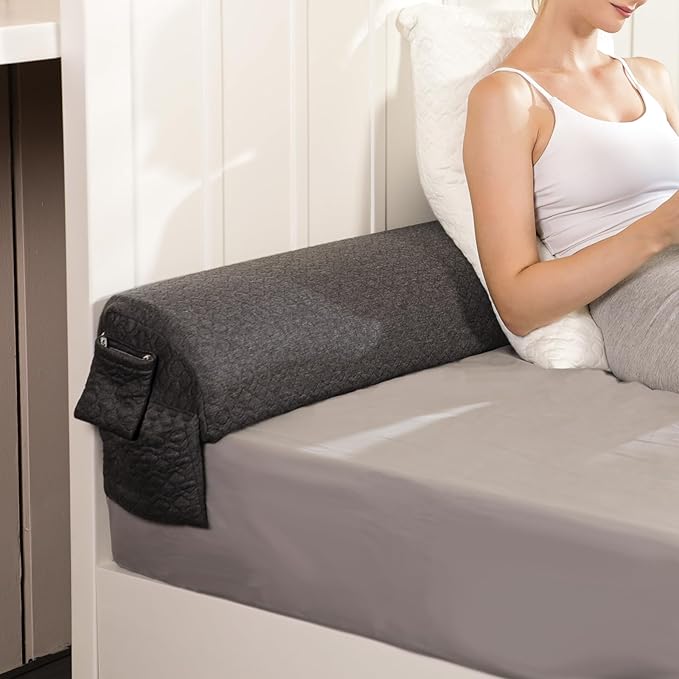 Bed Wedge Pillow Headboard/Queen Bed Gap Filler/Mattress Gap Filler Firm Support Sleeping Pillow 60"×8"×6" to Fill The Gap (0-6") Between Headboard and Wall