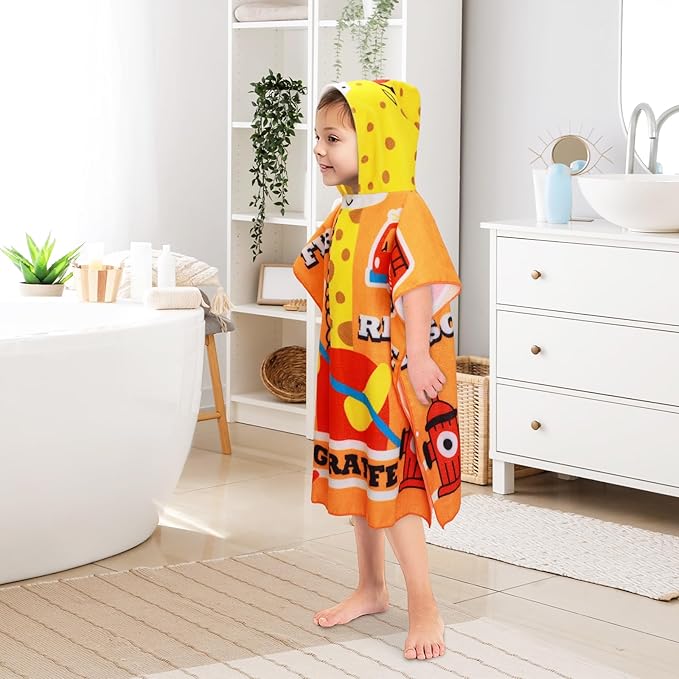 Kids Beach Towels Baby Towels with Hood Toddler Pool Towel Large Bath Towels for Boys and Girls for Travel Shower Swimming