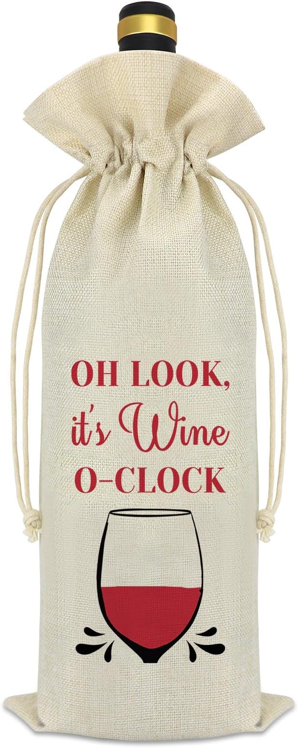 Wine Gift for Wine Lover Wine Bag Wine Lover Gifts for Women Men Wine Themed Gifts Wine Bottle Covers Best Friends Friendship Gifts Housewarming Gift Christmas Birthday Gift for Her Mom Daughter