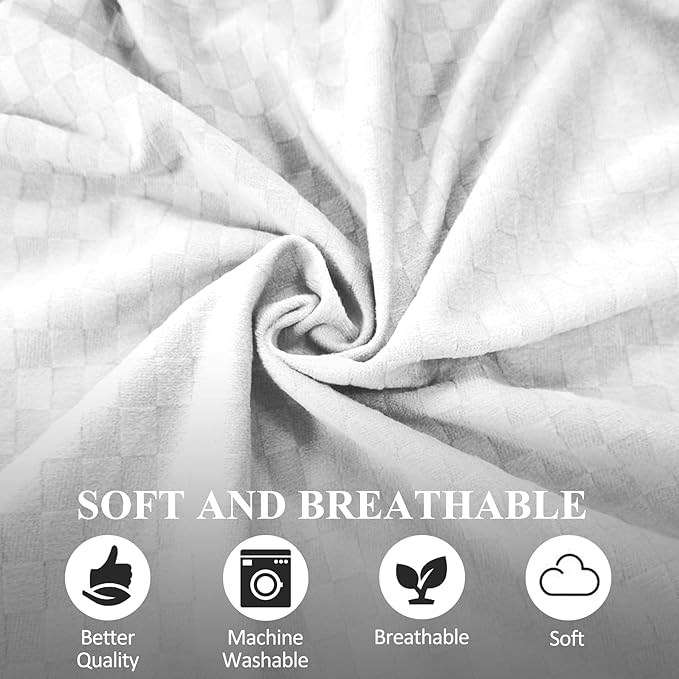 Bed Wedge Pillow for Side Sleeping Foam Filled Body Positioning Triangle Pillow Suitable for Pregnancy and Surgery Prevent Bed Sore for Leg and Back Support with Pillow Case (White)