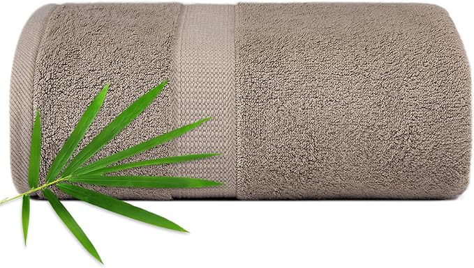 Extra Large Bath Towel Sheets for Body, Sensitive Skin, Adult Kids Baby Luxury Super Soft Highly Absorbent Oversized Towels 35" x 70" 1 Pack Walnut