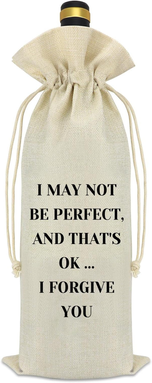 Mom Dad Gifts from Son Daughter Parent Wine Bag New Dad Mom Gifts Fathers Day Mother's Day Gifts Thanksgiving Christmas Birthday Gift for First Time to be Moms Dads Father Mother Wine Bottle Bag