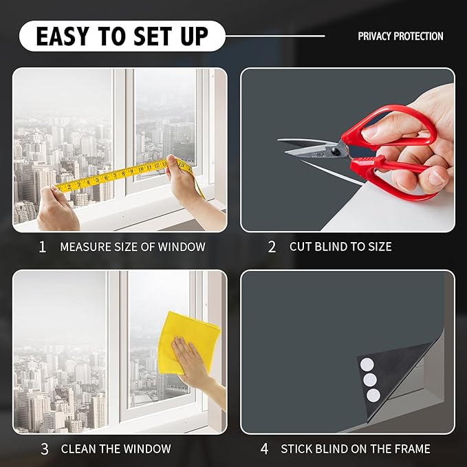 Portable Blackout Shades 100% Blackout Curtains for Bedroom Small Window Curtains No Light Kitchen Windows Insulated for Nursery for Baby Travel Curtain,Gray,56" W x 80" L,1 Panel