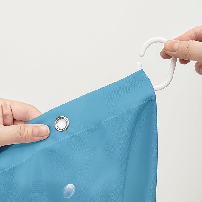 AILONEN Cartoon Bathtub Dog Shower Curtain for Kids 48" W*72" H Kawaii Shower Puppy and Duck Shower Curtain,Polyester Waterproof Fabric Decor for Bathroom Bathtub Panels