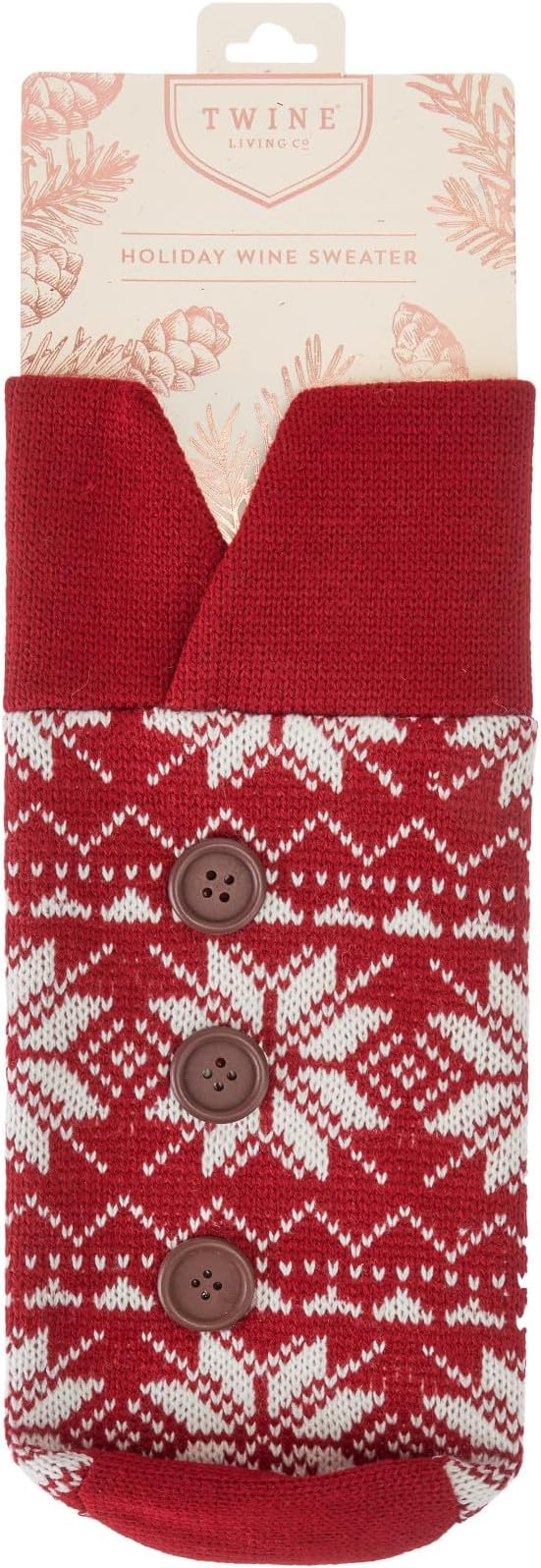 Rustic Holiday Wool Wine Sweater by Twine