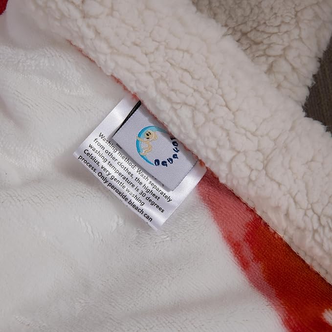 COSUSKET Throw Blanket for Kids Sherpa 50×60 inches, Strawberry Fruit Blankets, Super Soft Fuzzy Plush Flannel Blanket Boys Girls Gifts