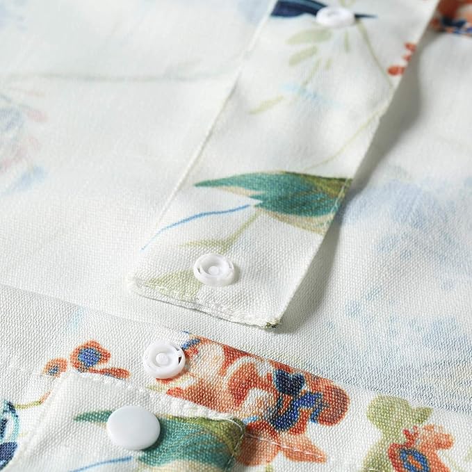 Leeva Kitchen Valance Tie Up Small Curtains and Valance for Dining Room, Delicate Tie-up Birds Pattern Valances for Windows, One Panel, 52 X 18 Inch, Blue