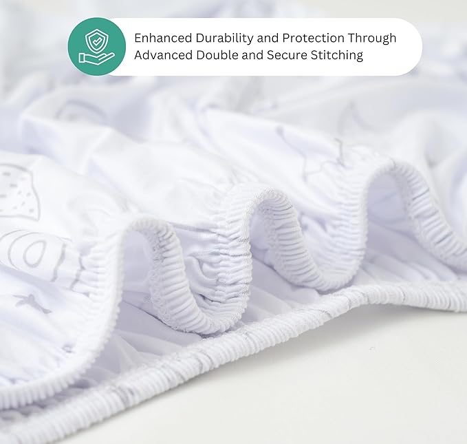 Bassinet Sheets for Dream On Me Karley, Plus, Lacy, Small Regalo Basics, Baby Delight Slumber, Snuggle Nest, Graco Carry Cot, 3 Pack, 16 x 32, Ultra Soft, Unisex Boys Girls, Gray (Space Rockets)