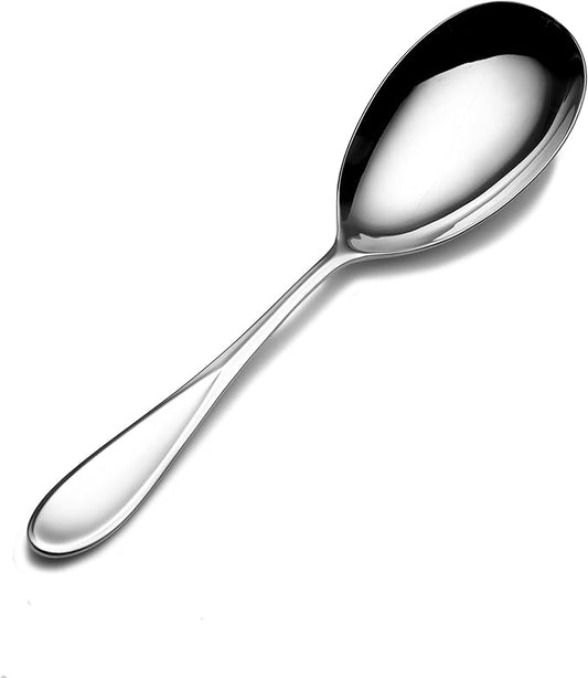 Mikasa Bravo Stainless Steel Large Salad Spoon , Silver -