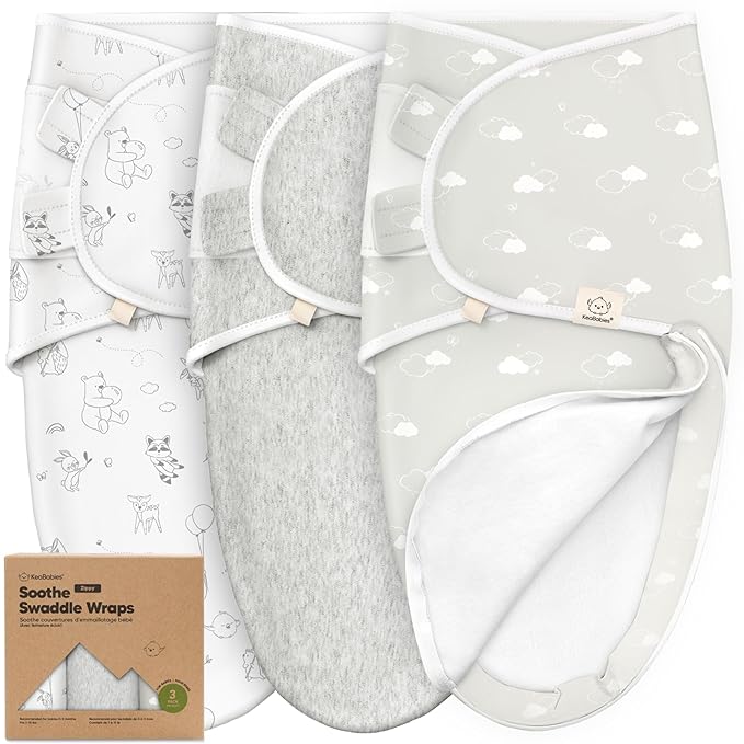 Baby Swaddle Sleep Sacks with Zipper - 3-Pack Newborn Swaddle Sack, Baby Swaddles Sleep Sack 0-3 Months, Wearable Blanket Baby, Baby Swaddle Blanket Wrap, Swaddle Sack, Easy Change Swaddle (Aspire)