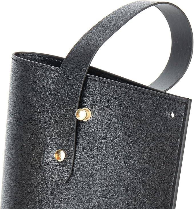 Wine Gift Bag, Reusable PVC Leather Wine Tote Carrier, Double Layered bag, Birthday Bridal Showers Holiday Gifts