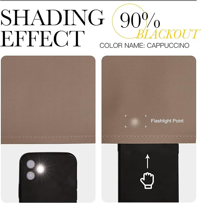 NICETOWN Window Treatment Thermal Insulated Solid Grommet Blackout Curtains/Drapes for Bedroom (Set of 2 Panels, 42 by 63 Inch, Cappuccino)