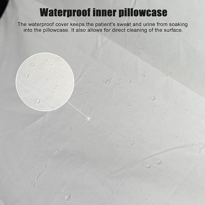 Positioning Wedge Pillow for Bed Sore Relief (3 in 1), Adjustable Bed Wedges & Body Positioners with Waterproof, Wedges for Bed Positioning, After Surgery, Back Pain, Side Sleeping