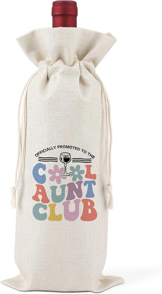 Pairs Well With Becoming Aunt & Uncle,Gender Neutral Pregnancy Announcement,Baby Announcement,Baby Announcements Ideas,Aunt & Uncle for New Baby Announcement,Reusable Wine Bags With Drawstring,L30