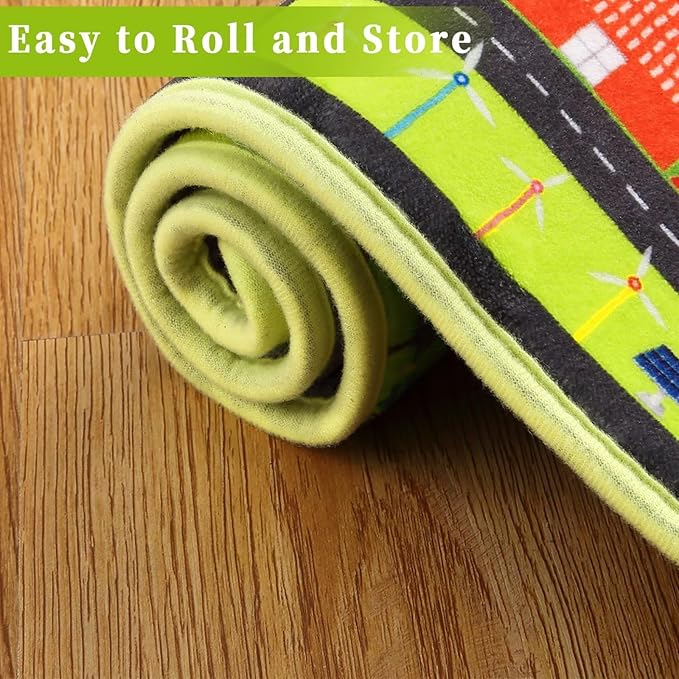 Kids Rug 3x5 Rug Baby Floor Mat Kids Educational Rug Area Rug for Classroom Play Mats for Babies and Toddlers Nursery Rug Kids Room Rugs for Bedroom Carpet Car Rug