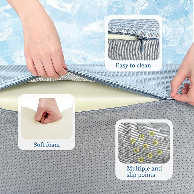 Wedges for Bed Positioning Sleeping Bed Wedge Pillow Foam Bed Sores Medical Pillows Side Sleepers Incline Cushion Post Surgery Elderly Pregnancy Back Leg Support Body Positioners Cooling Wedge