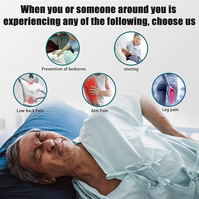 Positioning Wedge Pillow for Bed Sore Relief (3 in 1), Adjustable Bed Wedges & Body Positioners with Waterproof, Wedges for Bed Positioning, After Surgery, Back Pain, Side Sleeping