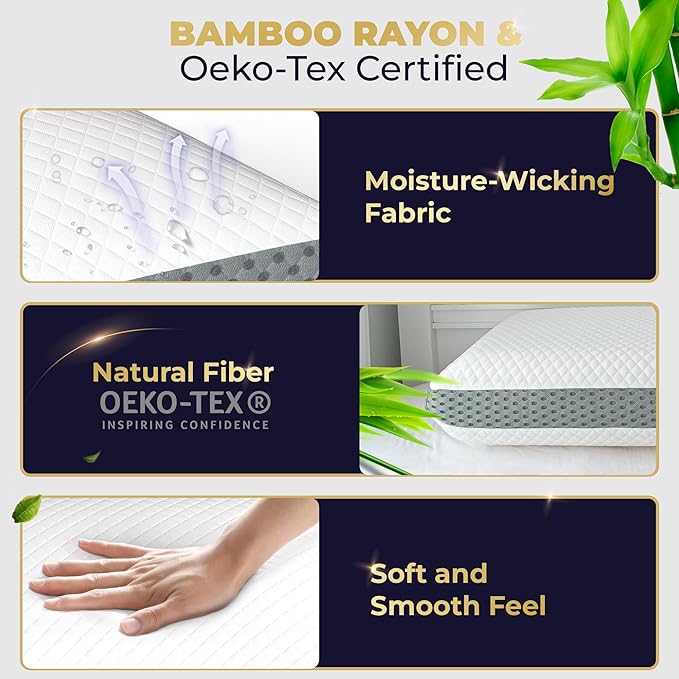 Royal Therapy Memory Foam Pillow, Queen Pillow Neck Pain Relief, Pillow for Neck and Shoulder Pain, Neck Pain Pillow, Side Sleeper Pillow, Cervical Neck Pillow, Neck Pillow Sleeping