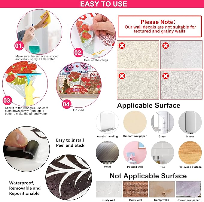 Rabbit Cloud Star Wall Stickers for Bedroom Girls Room Bunny Moon and Stars Nursery Decor Wall Decal