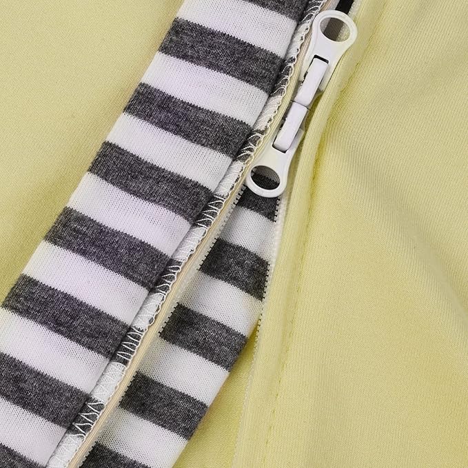 Baby Blanket Sack with Arms Free Design,Transition to Arms Free Wearable for Newborn Girl and Boy, Small 0-3Months,Yellow Color