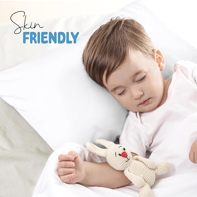 Utopia Bedding Toddler Pillow Cases - 2 Pack - Envelope Closure - Soft Brushed Microfiber Fabric - Shrinkage and Fade Resistant Pillow Covers 14 X 20 Inches (Toddler, White)