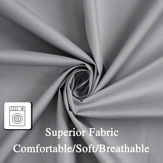 Hvqic Grey Canopy Bed Curtains - 4 Corner Post Bed Curtains King Bed Curtains Lightproof Drapes Bed Canopy for Adults & Girls Bedroom Decoration(King,Grey)