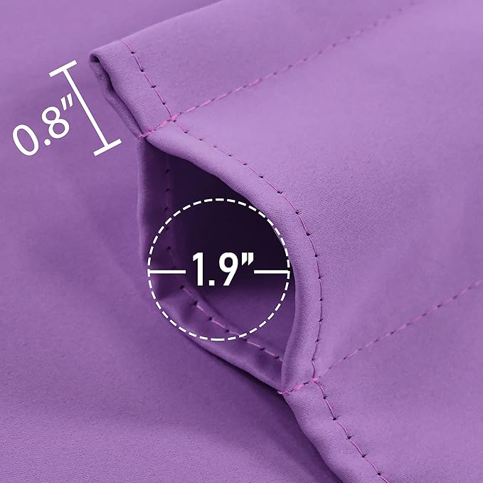 Light Purple Extra Wide Valance for Windows 100x18 Inch Solid Thermal Insulated Blackout Rod Pocket Kitchen Short Curtain Toppers Extra Wide Valance for Bathroom Living Room, Lilac Lavender