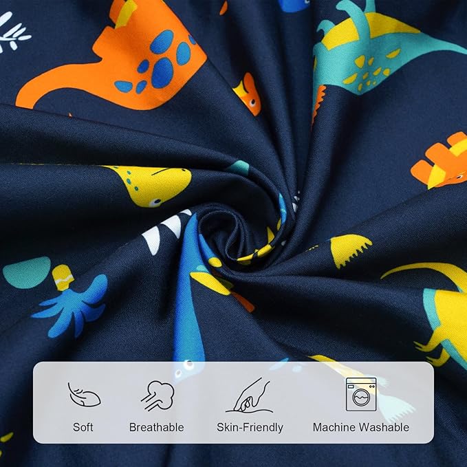 3 Pack Fitted Crib Sheets, Ultra Soft Breathable Comfortable Baby Sheet Set for Boys Girls Neutral, 28x52 Inch Fits Standard Crib and Toddler Mattresses, Dinosaur