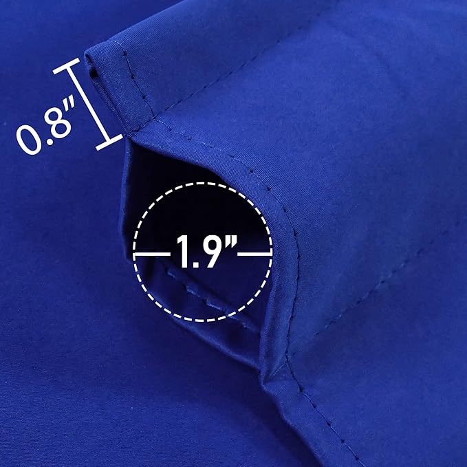 Royal Blue Valances for Bedroom - Small Window Rod Pocket Solid Blackout Curtain Valances 60 by 18 Inch,1 Panel